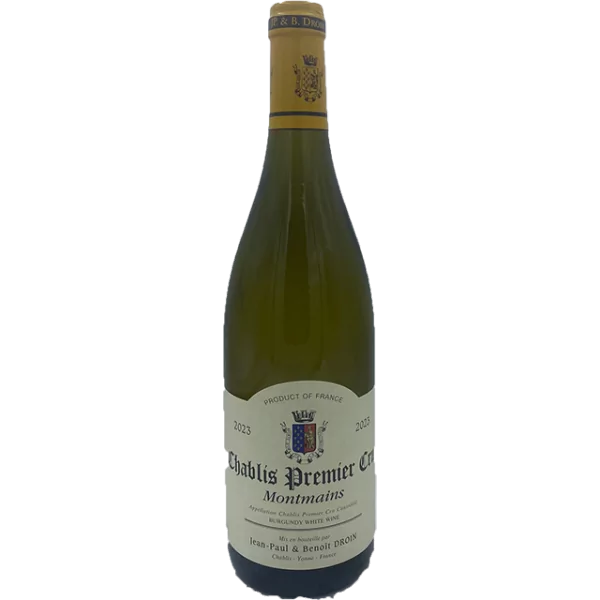 Jean-Paul et Benoit Droin - Chablis 1er Cu "Montmains" - 2023 Jean-Paul et Benoit Droin - Chablis 1er Cu "Montmains" - 2023